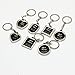 M-W Fashion Keychain with Locket Photo Frame - Pack of 7, Varity of style - Insert Photo Picture Frame Key Ring Keychain Key holder