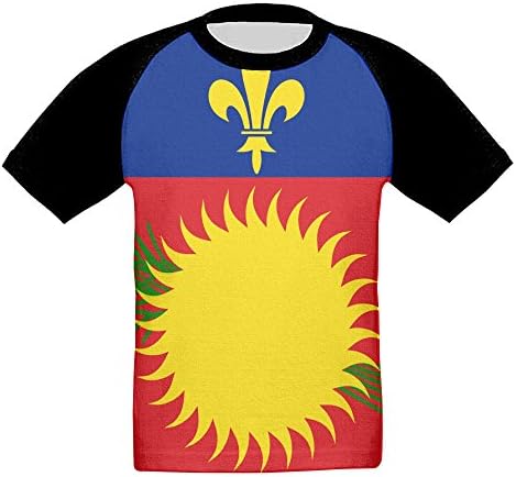 BurningChampion Flag Of Guadeloupe Children's Front Full Print Short Sleeve Comfortable Child Toddler T-Shirt Tee