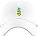 KBSV-021 WHT2 Daddy Dad Hat Pineapple Vacation Baseball Cap Vintage Distressed Classic Polo Style Adjustable