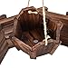Giantex Rustic Wooden Wishing Well Planter with Hanging Bucket and Roof, Flower Plants Planter Wishing Wells for Outdoors Backyard Patio Garden Lawn Outside Decor
