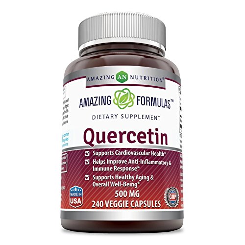 Amazing Formulas Quercetin - 500 Mg, 240 Veggie Capsules - Supports Cardiovascular Health - Helps Improve Anti-Inflammatory & Immune System - Supports Healthy Aging & Overall Health. Amazing Formulas Quercetin - 500 Mg, 240 Veggie Capsules - Supports Cardiovascular Health - Helps Improve Anti-Inflammatory & Immune System - Supports Healthy Aging & Overall Health.