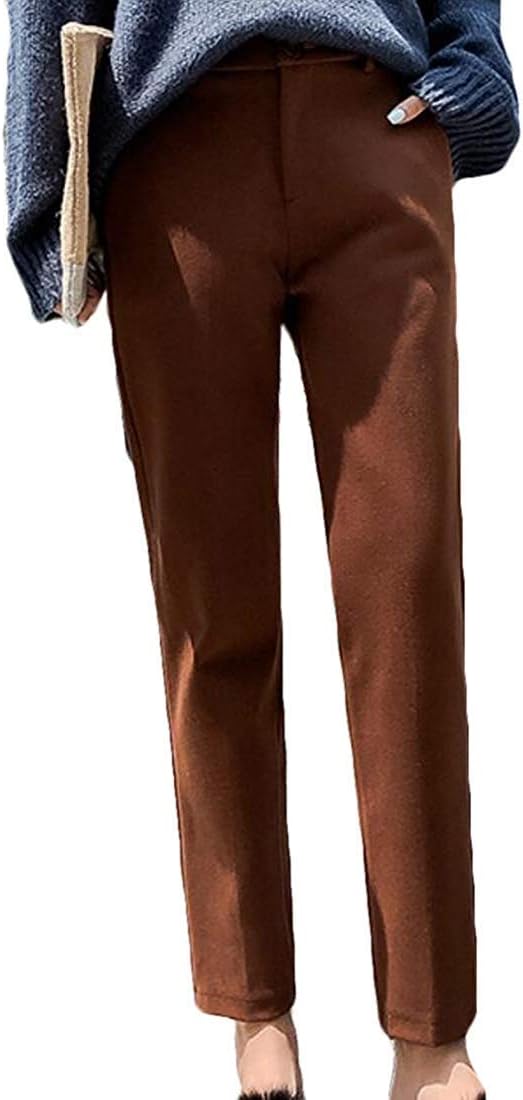 Womens Dress Pants High Waist Stretchy Boot Cut Loose Trousers