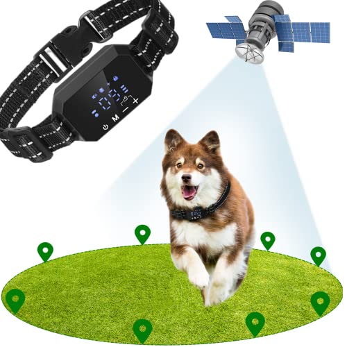 GPS Wireless Dog Fence, 2023 Electric Fence System for Dogs, Portable