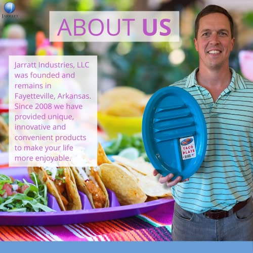 Jarratt Industries Double Dipper Snack and Serving Bowls, Divided Bowls