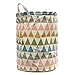 KINGSO Fabric Foldable Round Laundry Basket Hamper Closet Storage Bin Bag 4434.5cm