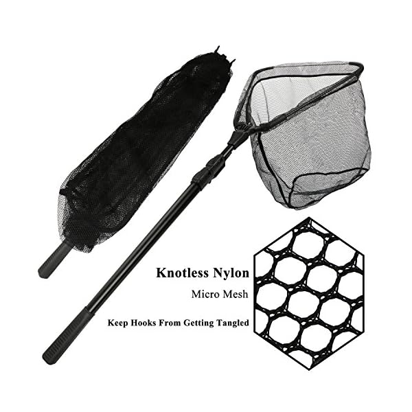 Shelure-Folding-Mesh-Bag-Fishing-Landing-Net-with-ABS-Extending-Telescoping-Pole-Handle