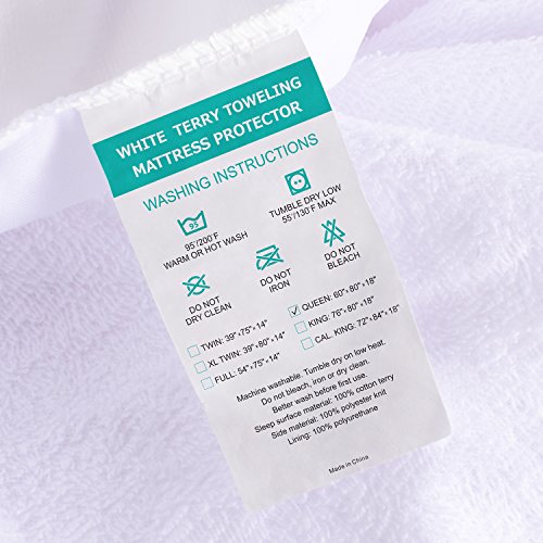 image for Adoric Life Premium Mattress Protector Queen Size, 100% Waterproof Mat