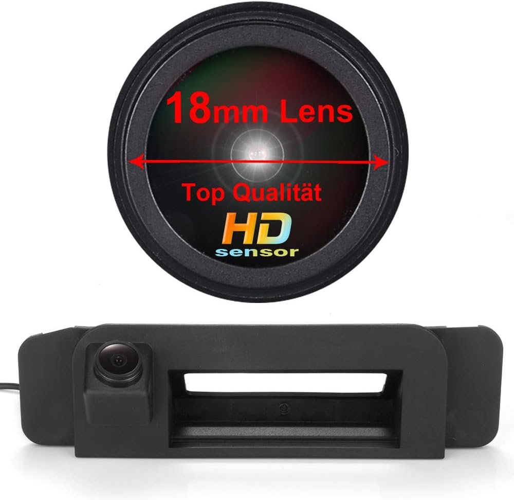 Reversing Camera Integrated in Trunk Handle Rear View Backup Camera Replacement for Mercedes GLK-Class X204 GLK300 GLA200 GLK200 GLK260 ML350 A180 A200 A260 W166 W176 X166 (No.LS8014 Size=214 * 52mm)