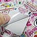 Pink Sticker Pack (102-pcs) Vinyl Pop Cute Stickers for Laptop Skateboard,Bike,Luggage,PS4,Xbos one,iPhone - Party Favors for Teenage Girls Woman-Graffiti Decal-Waterproof
