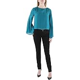 Jessica Simpson Womens Monique Ruched Peplum Top
