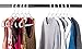 Popular Design Products 50 pc White Plastic Hangers with Built-in Grip Strip Non-Slip Pads - Perfect for Dresses, Blouses and Pants - Work Great for Shirts, Ties, Scarves and Sweaters