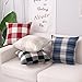 famibay Buffalo Checker Plaid Throw Pillow Case Black Red Farmhouse Throw Pillow Covers Accent Square Burlap Cushion Cover for Home Sofa Couch Bed（Burgundy）