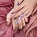 10 Sheets Fashion Art Nail Foil Transfer Stickers, Nail Decals Transfer Foil Box, DIY Decoration for Women and Kids, 10 Colors (Starry Sky Patterns)