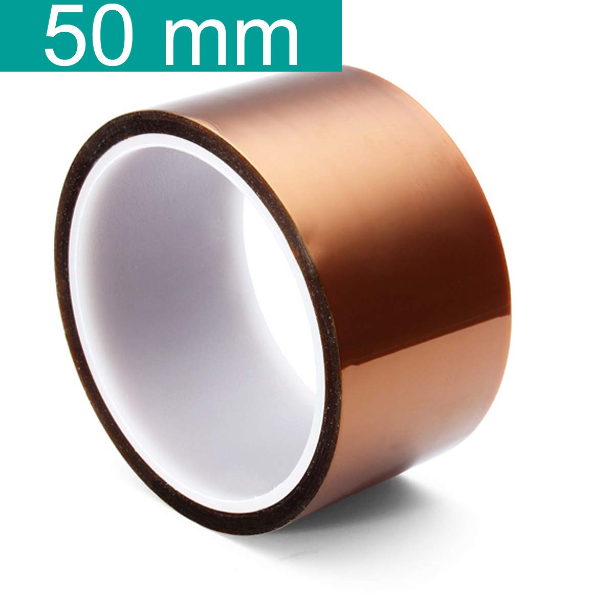 Youmile 5 Size 5mm 10mm 20mm 30mm 50mm 30m/100ft BGA High Temperature Film Heat Resistant Polyimide Kapton Tape Gold Resisting Sticky