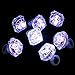 Midafon White LED Rings - 24 Pack Light Up Flashing Plastic Diamond Kids Play Rings
