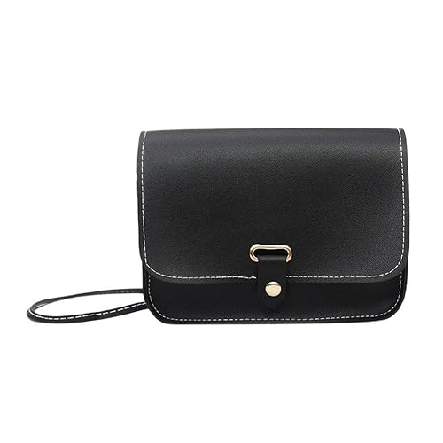 BEBIG Elegant Women Messenger Bag, Women Messenger Shoulder Phone Bags Solid Leather Crossbody Satchel Bag