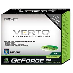 PNY GeForce 210 1024MB DDR2 PCI-Express 2.0 DVI+VGA+HDMI Low Profile Graphics Card VCGG2101XPB Click Here