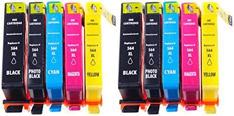 Remanufactured Ink Cartridge Replacement for HP 564XL (CN684WN) (2 Black, 2 Photo Black, 2 Cyan, 2 Magenta, 2 Yellow, 10-Pack)