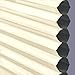 The Miro Brand Set of Two - 9/16 in. Trimmable Room Darkening Ivory Cordless Cellular Window Shades, 36 by 64 in.