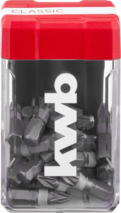 kwb Mini-Case bit Set PZ2, 25 pcs (Storage Box, Dispenser lid, 25x bits)