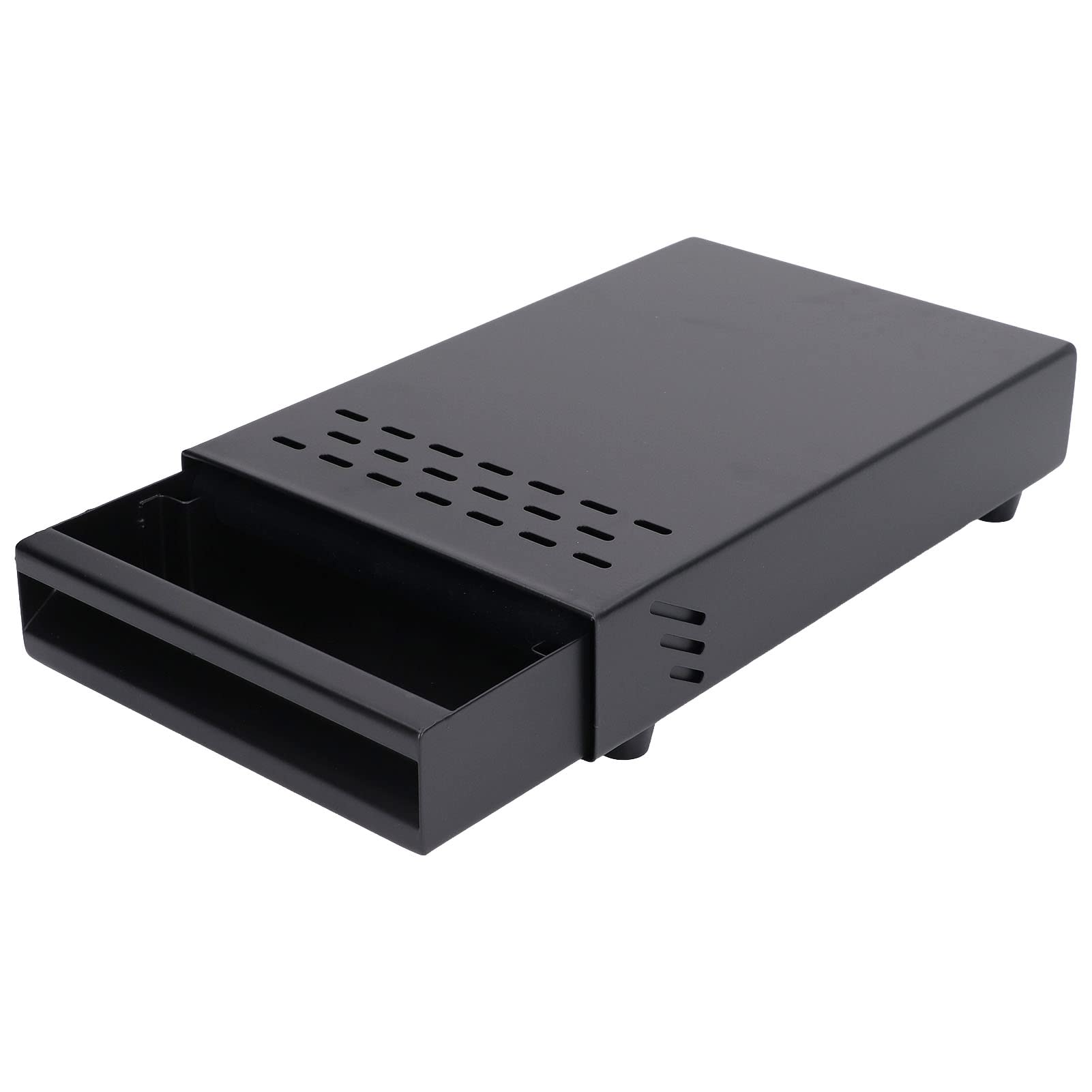 Bewinner Coffee Knock Box Stainless Steel, Detachable Drawer, Thickened Coffee Residue Powder Box, Non Slip Base, Black