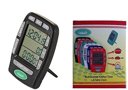 Camerik Magnetic Digital Kitchen Timer -Multi Channel (black)