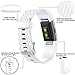 For Fitbit Charge 2 Bands (3 Pack), Rose Pink, Blush Pink and White, Large