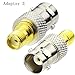 Bingfu BNC to SMA RF Adapter Kit, BNC to SMA Male Female Connector Adapter Converter Kit (4-Pack)
