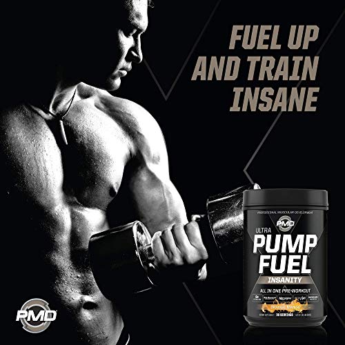 PMD Sports Ultra Pump Fuel Insanity Pre Workout Drink Mix for Energy