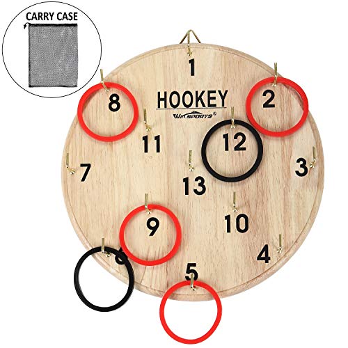 Win SPORTS Hook and Ring Toss Game for Kids & Adults - Hookey,Outdoor and Indoor Fun, Exciting Gift  - //coolthings.us
