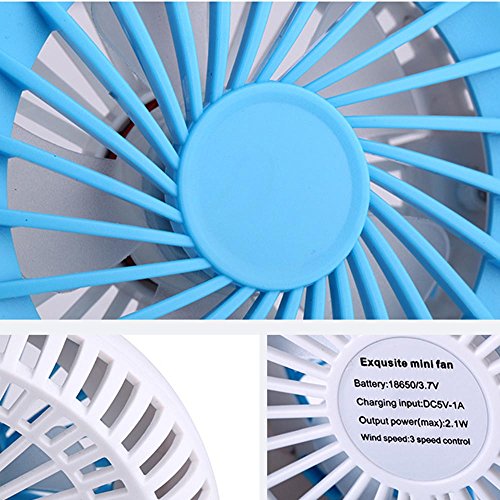 Pink Small Personal Usb Fan Portable Mini Table Desk Fan With Twin