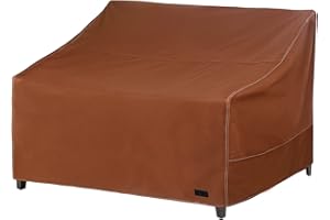 NettyPro Patio Sofa Bench Cover, Waterproof 600D Heavy Duty Outdoor Furniture 3 Seater Couch Cover, 79" Wx 38" Dx 35" H, Brown