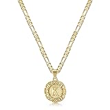 KissYan Initial Necklaces for Women, 14K Gold