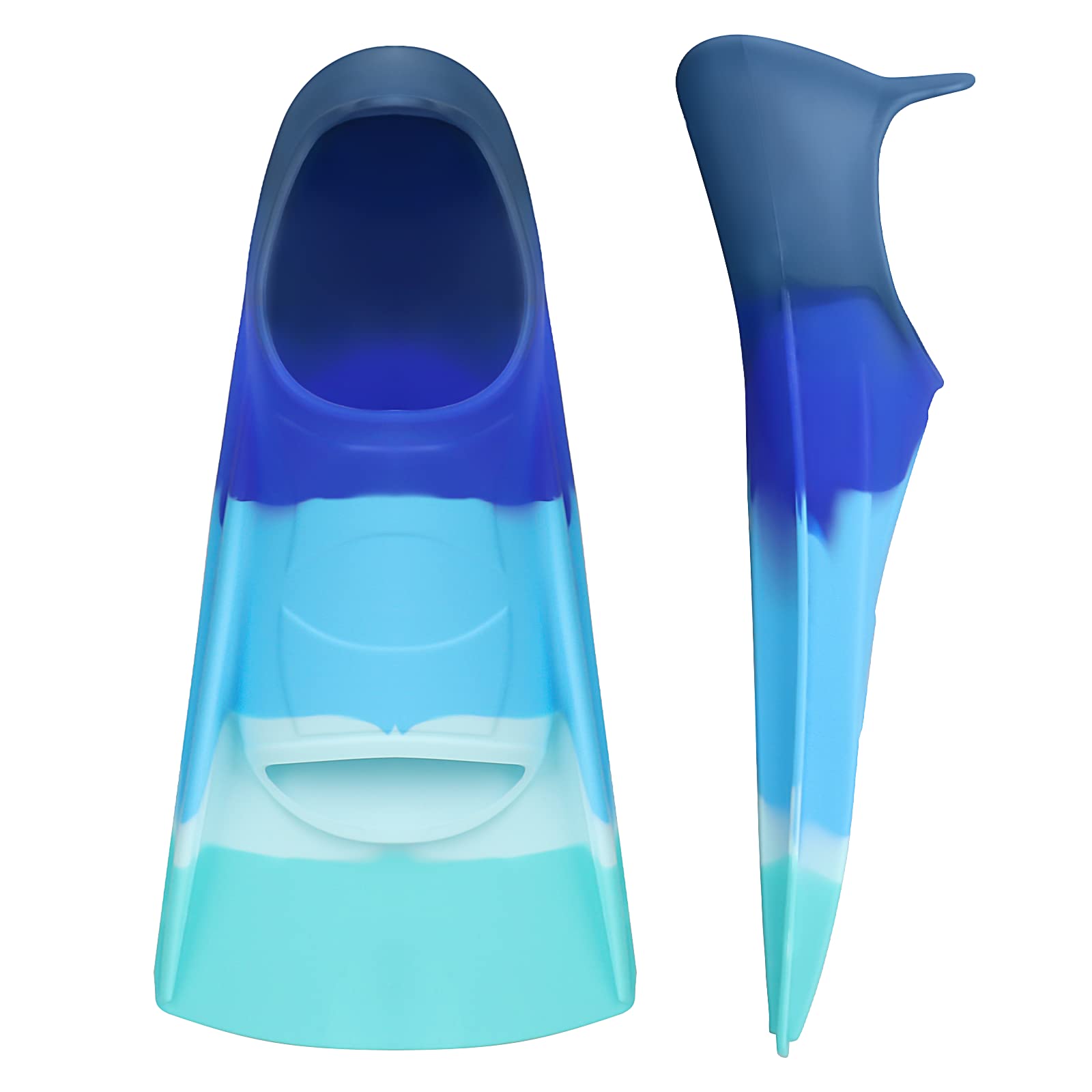 Photo 1 of Gintenco Swim Fins, Kids Swim Training Fins for Lap Swimming, Travel Size Flippers with Mesh Bag, Silicone Swimming Fins for Kids Teens Adults Women Men