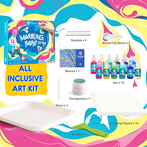 Jar Melo Marbling Paint Kit Arts and Crafts for Kids Boys Girls; Water