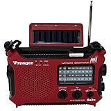 Kaito KA500RED 5-Way Powered Emergency AM/FM/SW Weather Alert Radio, Red