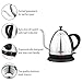 MLITER Electric Gooseneck Kettle Cordless Stainless Steel Drip Kettle for Pour Over Coffee and Tea, 1000W Water Boiler 1.0 Litre Tea Heater with Auto Shut Off & Boil Dry Protection