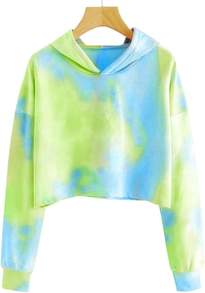 green hoodie crop top