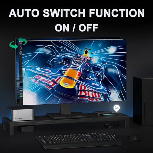 HDMI 2.1 Switch 3x1, AVIDGRAM 8K HDMI Switch 3 in 1 out with IR Remote Control Swicther 4K 120Hz Auto Support 8K 48Gbps for Xbox Series X PS4 Pro PS5 UHD TV Monitor Projector