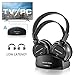 ANSTEN Wireless Headphones for TV with Charging Dock,Over The Ear Stereo Headset with RF Transmitter,Cordless Design for Gaming PC, Rechargeable 25 Hour Battery TV Headphone Wireless (Brown)