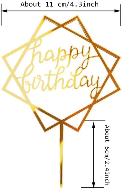 Joyeux Anniversaire Toppers 4 Pieces Joyeux Anniversaire Gateau Samantha Acrylique Cupcake Topper Gateau Danniversaire Or Acrylique Gateau Topper Pour La Decoration De Gateau Danniversaire Ustensiles A Patisserie Cuisine Maison Sistemicagroup Cl