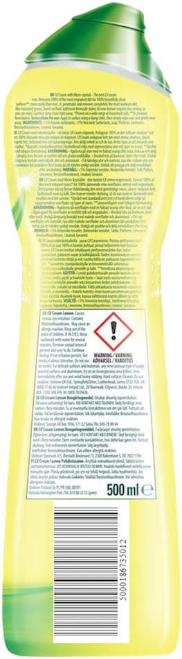 Cif Cream Original Multi-Purpose Cleaner 500 ML - Image 4