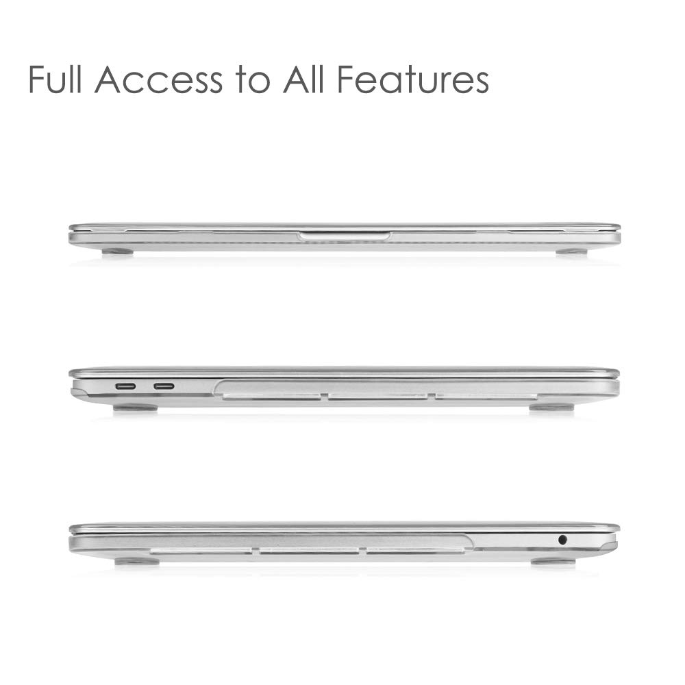 FINTIE Case for MacBook Pro 13 Inch A2338(M2 M1) A2251 A2289 A2159 A1989 A1706 A1708 (2016-2021 2022 2023 Release) with/Without Touch Bar- Snap On Hard Shell Case Cover, Crystal Clear