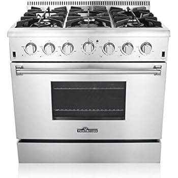 Amazon Com Thor Kitchen Hrg3618u 36 Pro Style 6 Burner Stainless