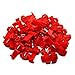 MUYI 100pcs Quick Splice Electrical Connectors IDC 0.5-1.0mm² Red Double Run or Tap 22-18 AWG (Tap), 18-14 AWG (Run) Solderless Wire Connector