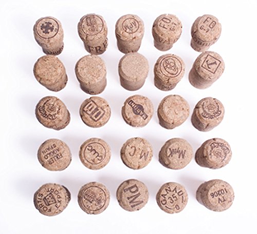 Assorted Used Real Sparkling Wine Corks for Up-cycle Crafts (25 Count)