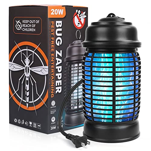 Bug Zapper Outdoor Electric, 20W Mosquito Zapper Outdoor, 4200V Fly