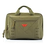 Tactical Pistol Case Soft Range Bag for Handguns 10L (Green)