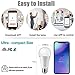 JOMARTO Smart WiFi LED Light Bulb, 2 Pack Compatible with Alexa/Google Home, 60W Equivalent Color Changing Multicolor Dimmable Light Bulb 900LM Remote Control No Hub Required (9W E26)
