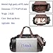 Leather Gym Bag for Men Travel Weekender Overnight Duffel Bag Tote For Men (balck)